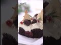 Sour Cherry Chocolate Christmas Cake #shorts