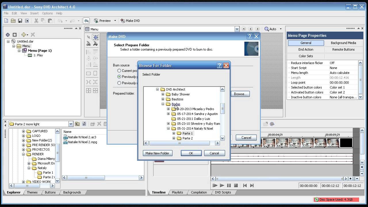 Como quemar DVD FILES a un DVD usando sony dvd architech - YouTube