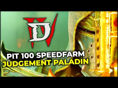 Judgement Pit 100 Speedfarming Diablo 4 Season 11 Judgement Paladin Gameplay
