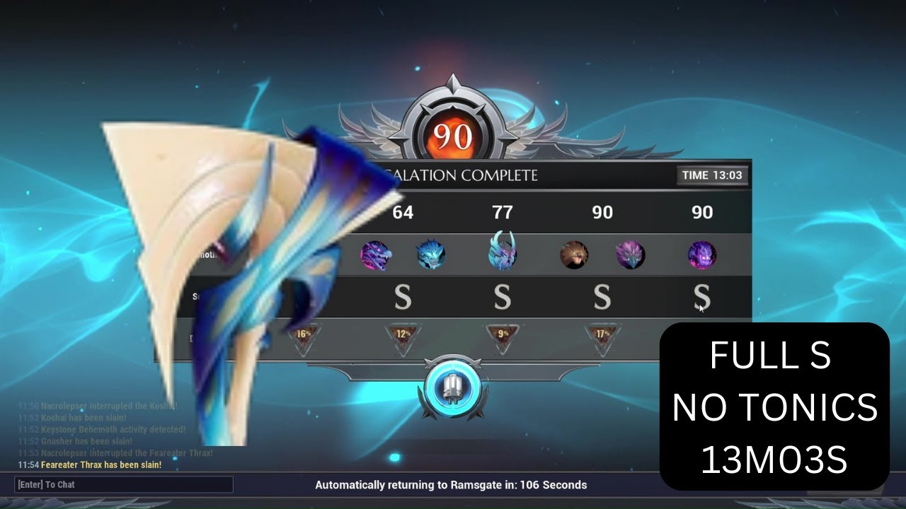 CHRONOVORE AXE DAUNTLESS HEROIC UMBRAL ESCALATION FULL S NO TONICS! -13m03s