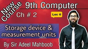 storage device in hindi/Urdu | Memory units | 9th computer new book chapter 2