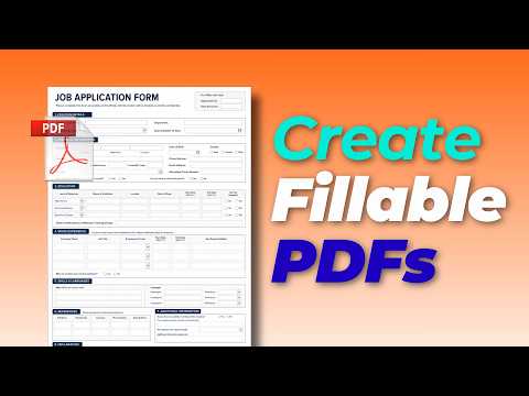How to Create a Fillable Form in PDF without Adobe Acrobat Pro | Free & Easy Methods