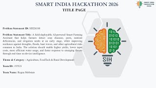 NILAM.AI | AI-Powered Smart Farming Assistant | SIH 2026 | SIH26180