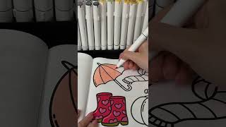 Chill Out with Relaxing Coloring Moments 🧡✨ #Coloring #CozyArt #Satisfying #Relaxation