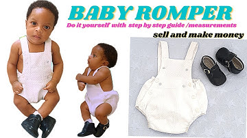 💥 DIY Baby Romper (with patterns & measurements!).A Beginner friendly Project