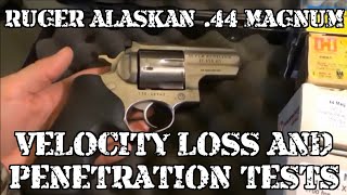 Ruger Alaskan Ballistics Review buffalo bore 340gr +p+ 44 magnum