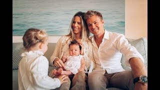 Nico Rosberg and his wife Vivian Sebold and boys