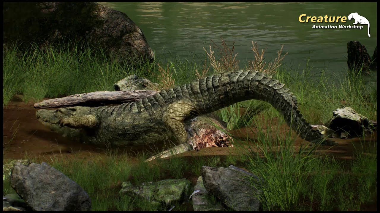 CAW Creature Animation Workshop works  Kishore crocodile