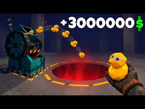 ❄️ AUTOMATIC DUCK FARM!? FEEDING A HOLE THAT KEEPS GETTING BIGGER?