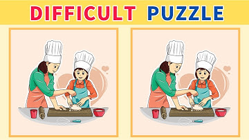 【Spot the difference】3% genius can find the all differences!! | Japanese Difficult Puzzle