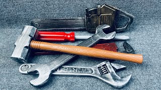 4 minutes of satisfactory unboxing, large six-piece repair tool set  ASMR | Toy Review