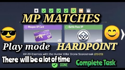 Kill 20 Enemies with the Hunter Killer Drone Scorestreaks Complete Task || Call of Duty Mobile ||