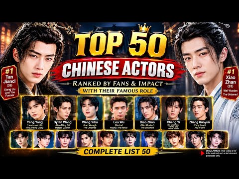 I SEARCHED FOR THE TOP 50 CHINESE ACTORS… 😱 WHO MADE #1? | Age & Famous Roles