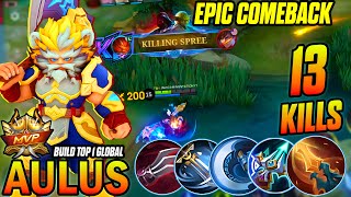 Aulus A Rouge Killer a Unbelievable Comeback EPIC MLBB Gameplay- Build Top 1 Global Aulus ~ MLBB