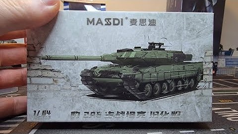 Massdi Leopard 2a6 Tank! 1/64 scale Diecast model. Any good? Weathered edition. 