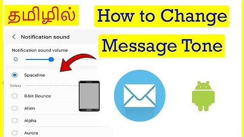 How to Change Message Tone in Android Mobile Tamil | VividTech