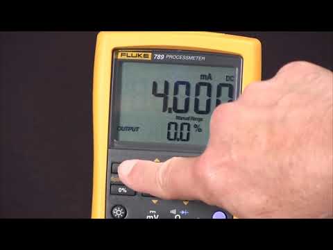 Fluke 789 ProcessMeter™: How To Source 4-20 Milliamps