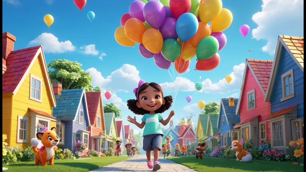 Color Town Song | Fun Color Learning Rhyme for Toddlers | Bright and Happy Kids Song