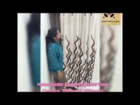 review-of-home-sizzler-eyelet-polyester-door-curtains-,7ft-(set-of-2)(brown)
