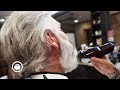 Greg Berzinsky's Doppelgänger Gets an Old School Scissor Cut & SHARP Beard Trim | Justin Polisi