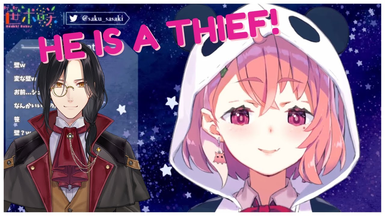 [Eng Sub] Sasaki Saku exposes Shellin Burgundy [Nijisanji]