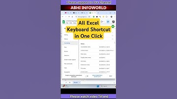 All Shortcut keys of Google Sheet#excel #shortsvideo #exceltips #tipsandtricks #shortcutkeys