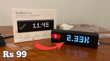 Dope Tech: Custom LED Clock! || The YouTube Subscriber Counter @chaudharygadgets