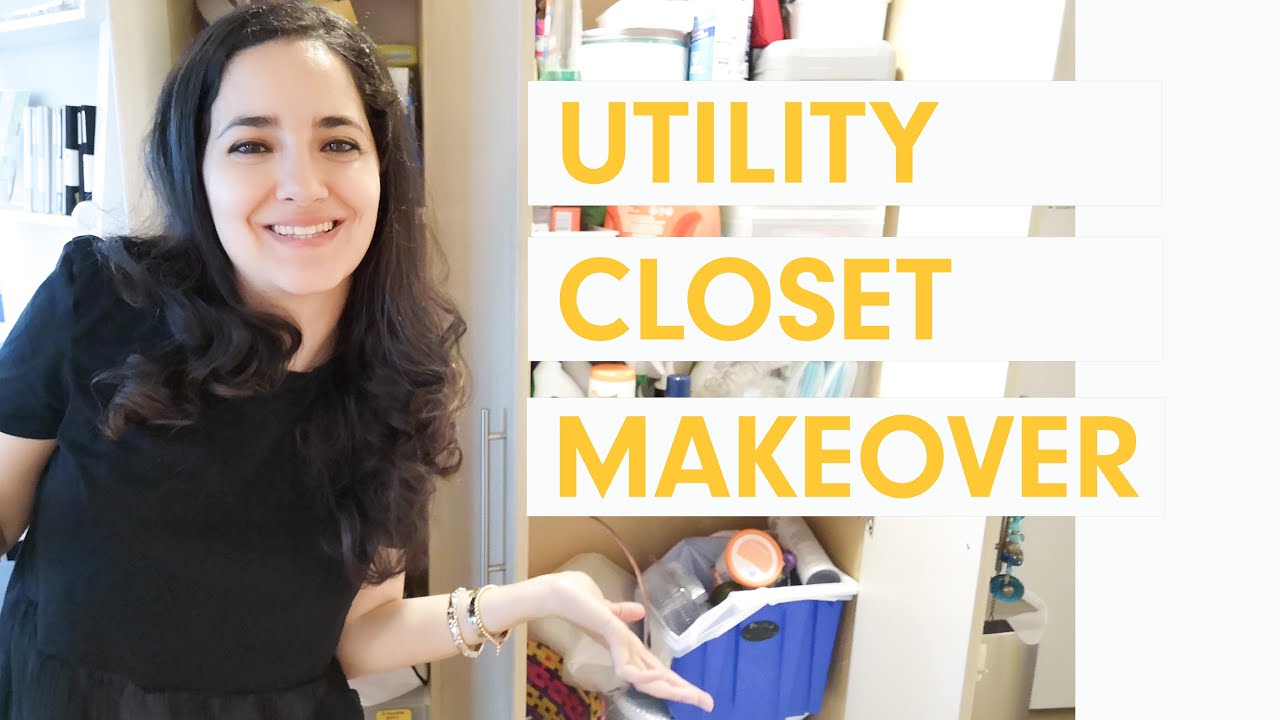 Utility Closet Organization - Extremely Satisfying Makeover! (Declutter with me)
