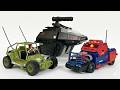 Transformers Hasbro G.I. Joe: A.W.E. Striker, Cobra H.I.S.S. &amp; Soundwave Thunder Machine Comparison