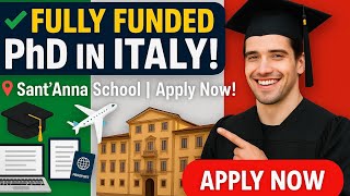 🇮🇹Fully Funded PhD Opportunities in Italy | Sant'Anna School of Advanced Studies
