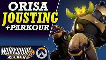 Genji Parkour & Orisa Jousting! (feat X-SEIDE-T) - Overwatch Workshop Weekly