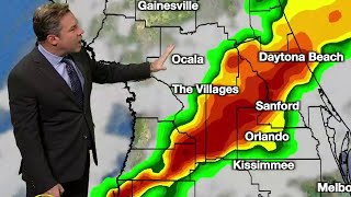 Strong line of storms to push through Central Florida