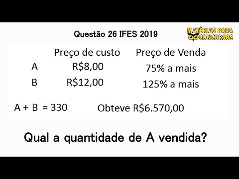 Questão 26 ifes 2019