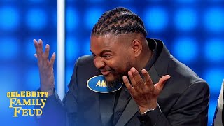 Steve Harvey's favorite answer! But is it up there? | Celebrity Family Feud