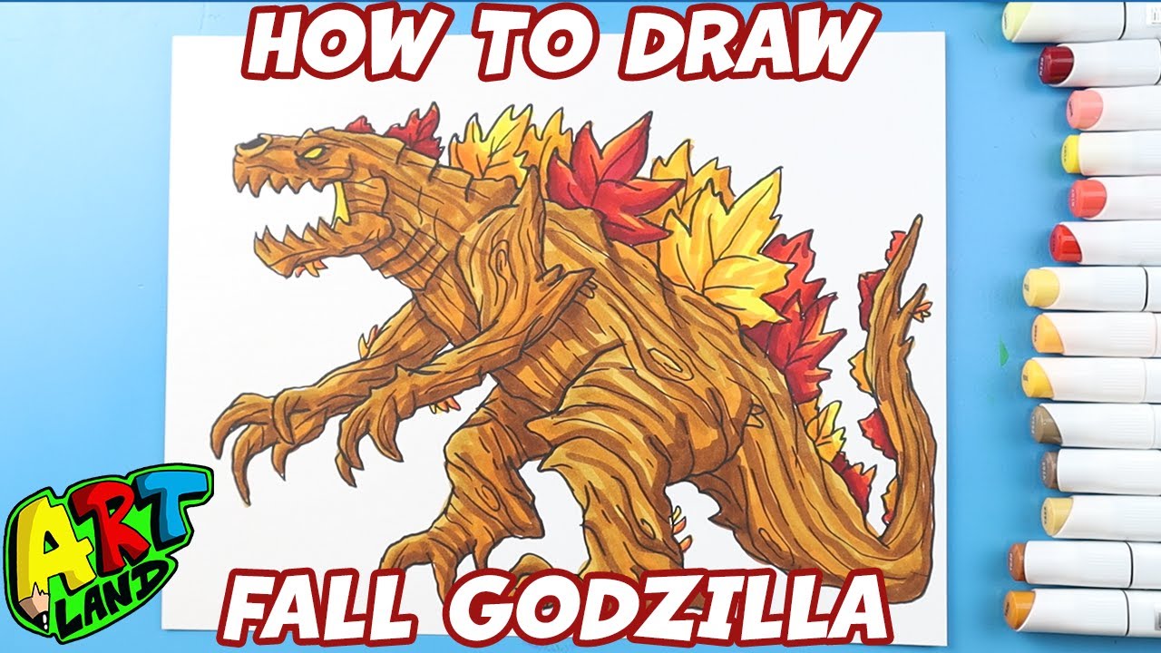 How to Draw FALL GODZILLA - YouTube