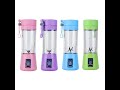 Portable juice blender mixer fruit electric smoothie maker 6 blades usb charger