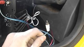 Easiest cheapest way to install subwoofer to stock head unit