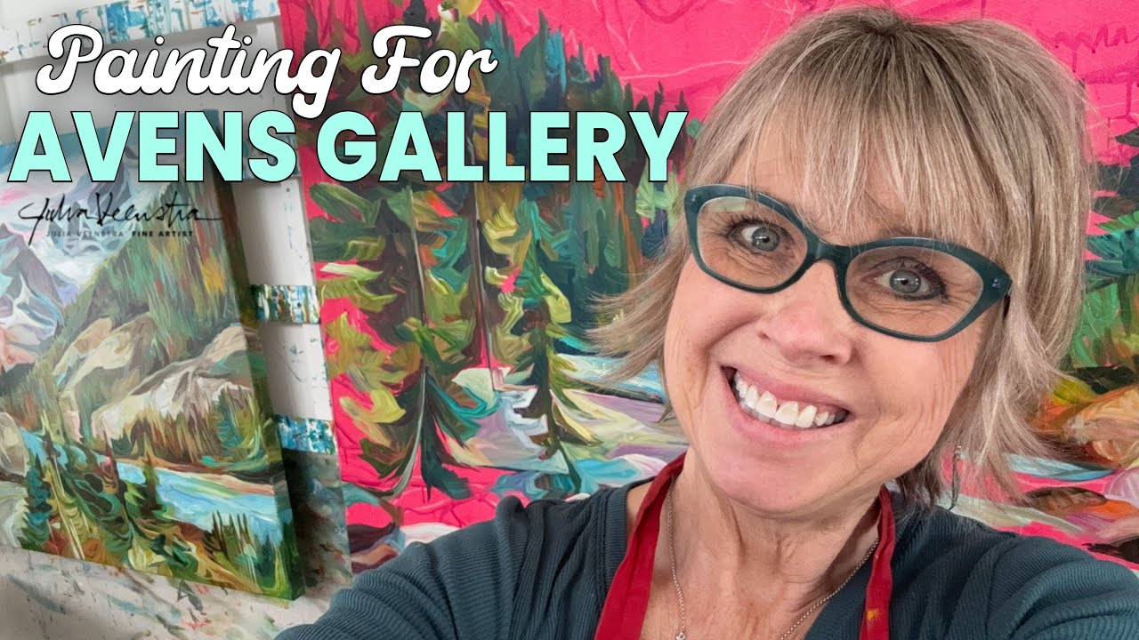 Давайте нарисуем горный пейзаж для галереи!