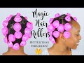 I Tried Magic Hair Rollers On My Type 4 Natural Hair... Whew! I Was NOT Ready For These Results!! 😳