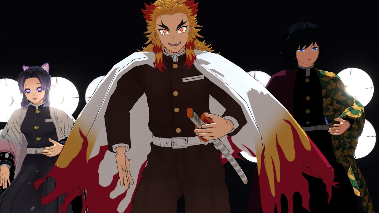 【鬼滅のMMD】『Turn Off The Light』 by炎柱＆水柱＆蟲柱