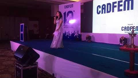 Anchor Neha Monica, Cadfem 10th anniversary 2017 Hyd