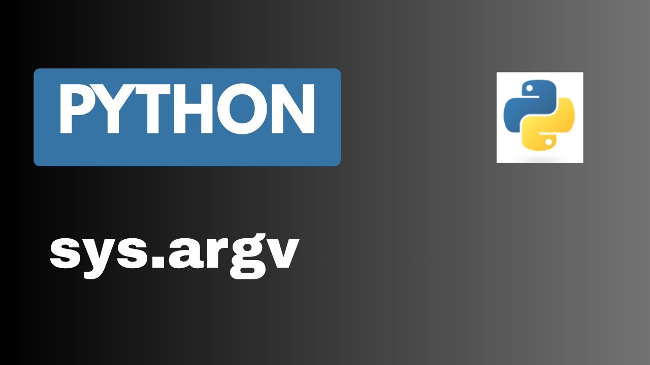 Command line arguments in python using sys.argv