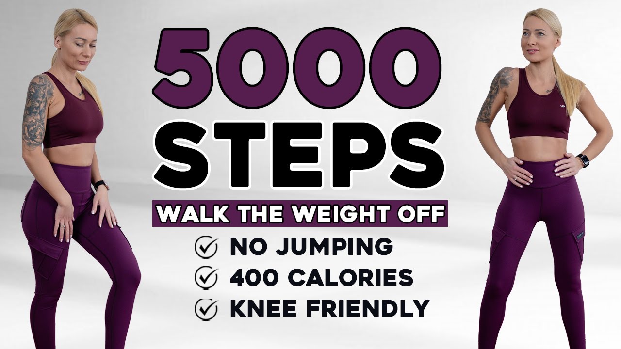 🔥5000 STEPS WALKING WORKOUT🔥 5K Steps Challenge🔥 30 Min Fat Burning🔥 Endurance Knee Friendly🔥