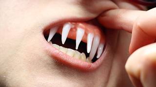 DIY Monster Teeth Tutorial | Cosplay, Makeup, Halloween Costume Craft 🧟‍♀️