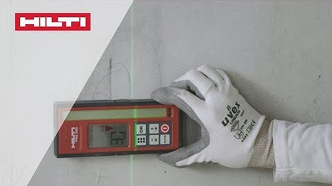 HOW-TO align drywalls with Hilti PR 30-HVSG
