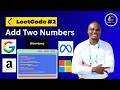 Add Two Numbers (LC 2) — Dummy Head + Carry Explained Visually