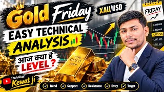 Friday Today live analysis XAU/USD in hindi || XAUUSD forecast || Simple technical analysis today