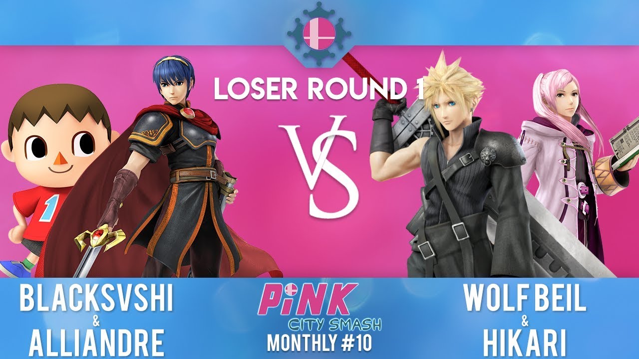 Pink City Smash Monthly 10 – Blacksvshi & Alliandre VS Wolf Beil & Hikari – Loser Round 1