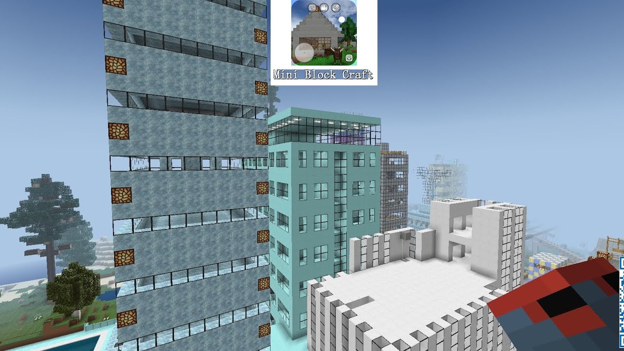 Mini block craft main theater in big city 