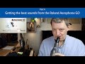 Getting the best sounds from the Roland Aerophone GO